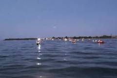 Partiti in laguna al crepuscolo
