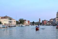 In canale a Murano prima del tramonto
